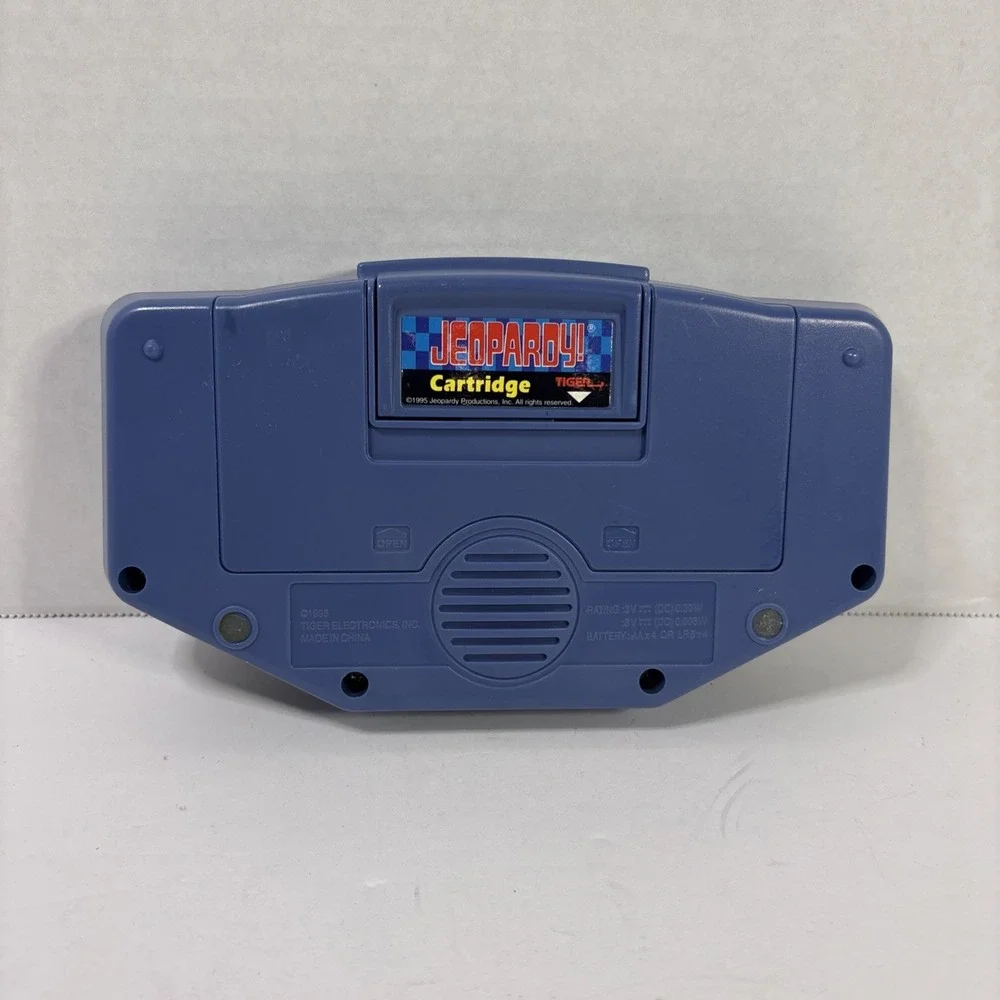 Vintage 1995 Tiger Electronics Jeopardy Handheld Game Console with Cartridge